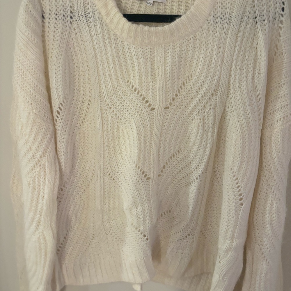 Cozy Knit Cream Sweater